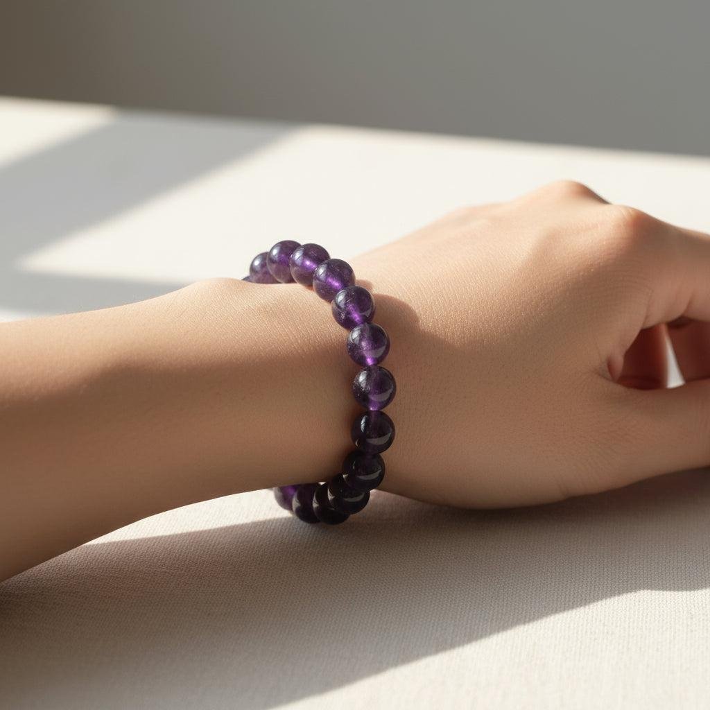 Healing Amethyst jewelry for stress relief