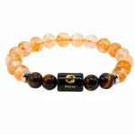 Pisces Bracelet (मीन राशि) - Citrine & Tiger Eye