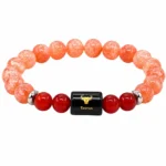 Taurus Bracelet (वृषभ राशि) - Sunstone & Carnelian